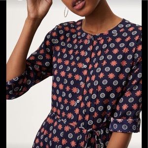 Beautiful Navy Blue LOFT Dress